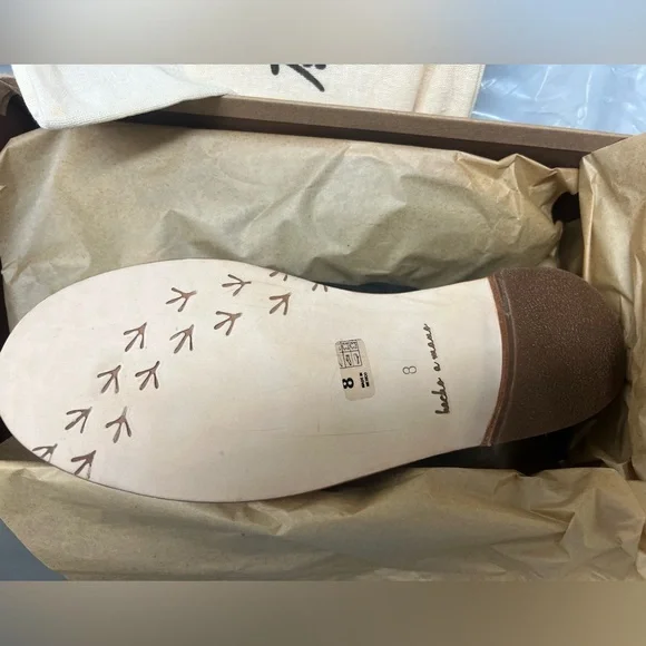 NIB Beek Puffin Bootie Flats - Black Leather - Picture 6 of 9